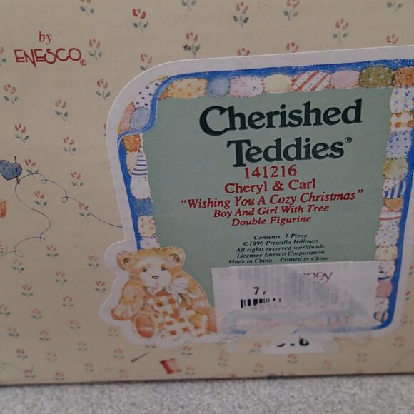 Cherished Teddies Cheryl and Carl Whishing  You A Cozy Christmas - Picture 5 of 6